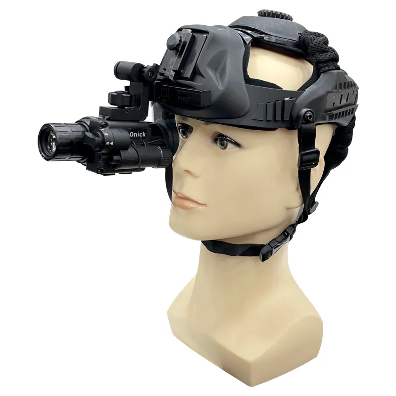 Perangkat Penglihatan Malam Cahaya Rendah Monocular yang dipasang di Helm NVG-S